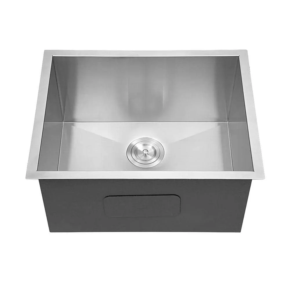 Staykiwi 23-inch Undermount Utility Sink with Sound-Dampening in Brushed Nickel, photo 4 of 8