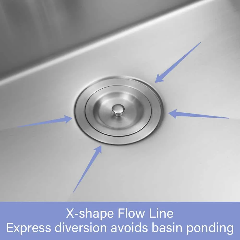 Staykiwi 23 x 19 Undermount Laundry/Utility Sink in Brushed Nickel with Workstation, photo 5 of 7