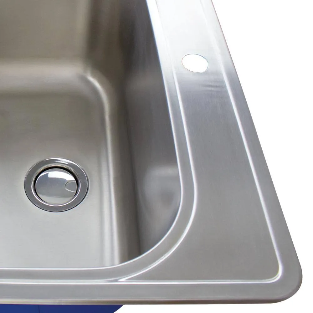 Transolid Meridian 25 x 22 x 12 Stainless Steel Drop-in Laundry/Utility Sink Kit, photo 10 of 10