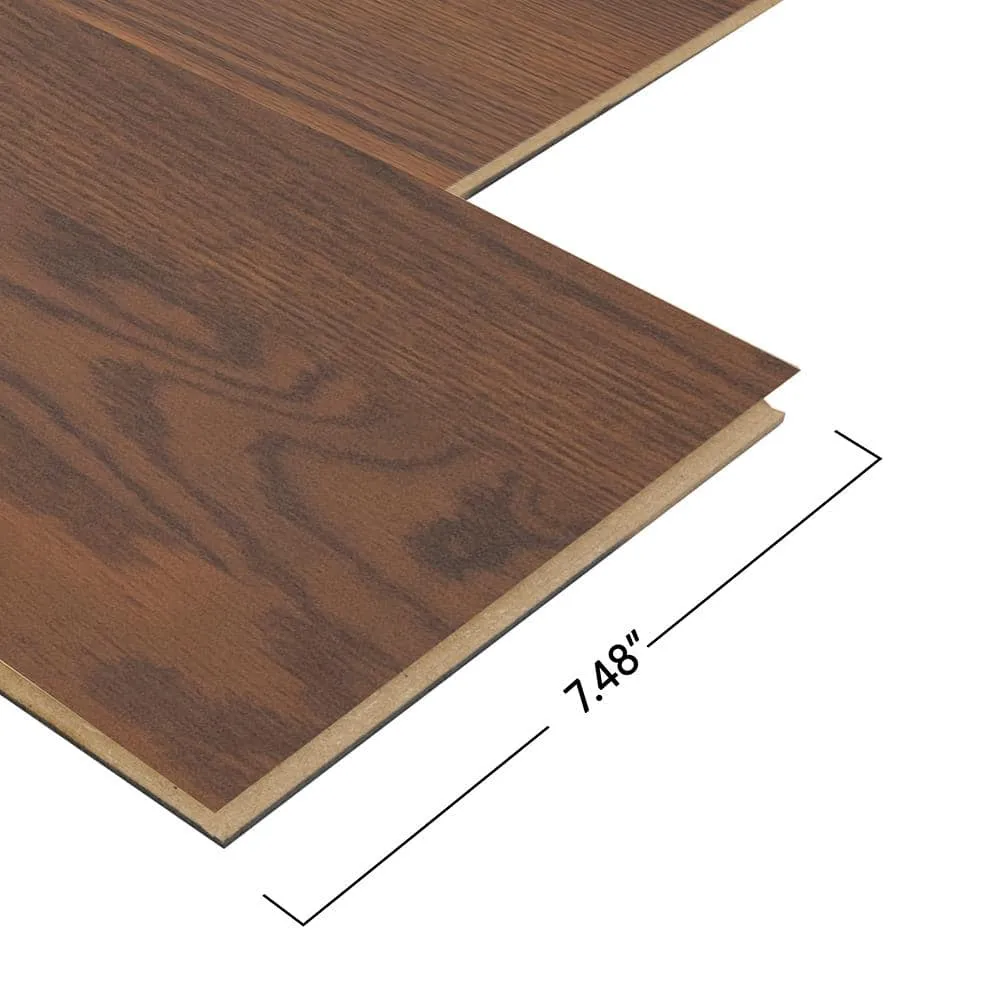 Pergo XP Burnt Anndel Oak 10 mm T x 7.4 in. W x 47.2 in. L Laminate Wood Flooring (19.63 sq. ft./Case), photo 10 of 14