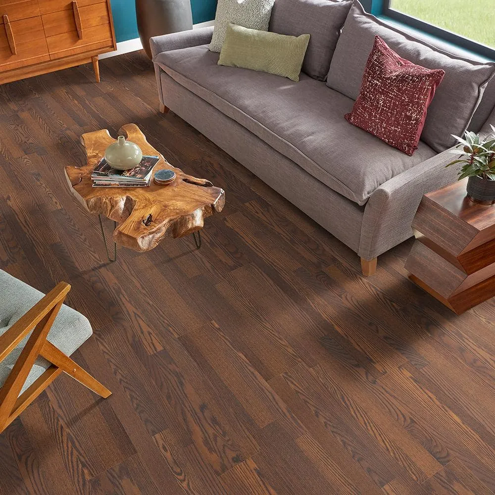 Pergo XP Burnt Anndel Oak 10 mm T x 7.4 in. W x 47.2 in. L Laminate Wood Flooring (19.63 sq. ft./Case), photo 7 of 14