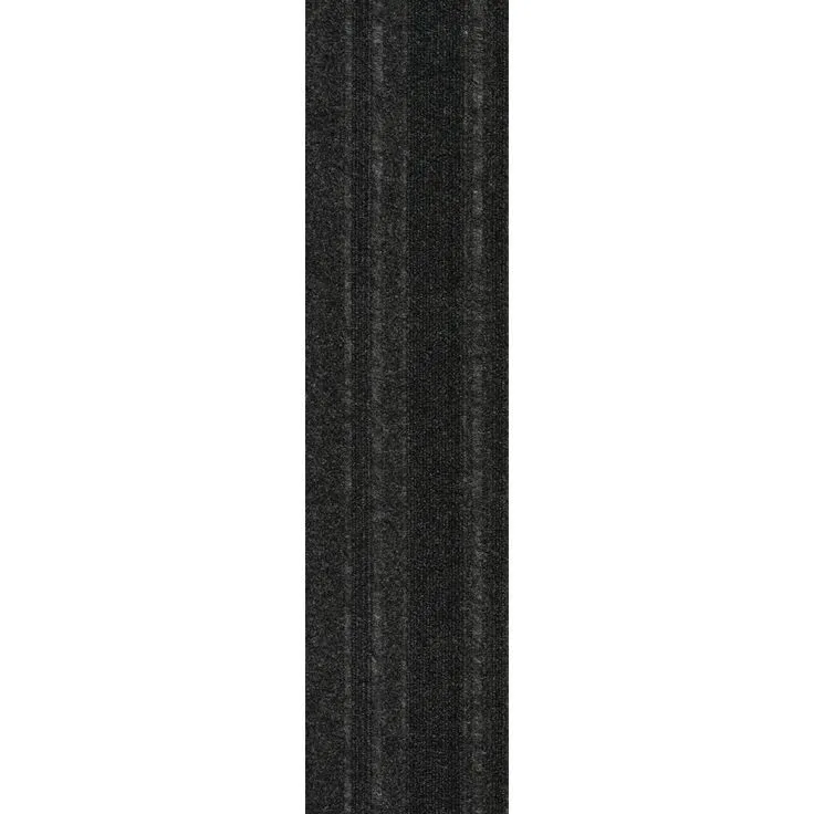 Foss Peel and Stick Sky Grey Barcode Planks 9 in. x 36 in. Commercial/Residential Carpet (16-tile / case), photo 6 of 10