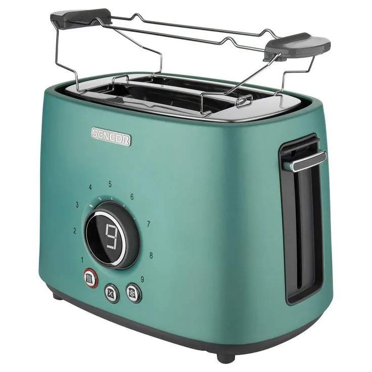 2-Slice Green Long Slot Toaster with Rack, photo 12 of 12