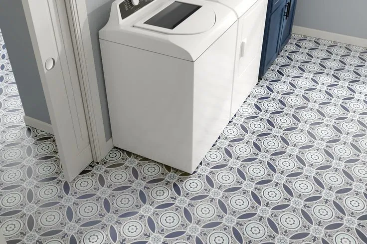 Style Selections Rosehill Deco 3-mil x 12-in W x 12-in L Water Resistant Peel and Stick Luxury Vinyl Tile Flooring, photo 6 of 8