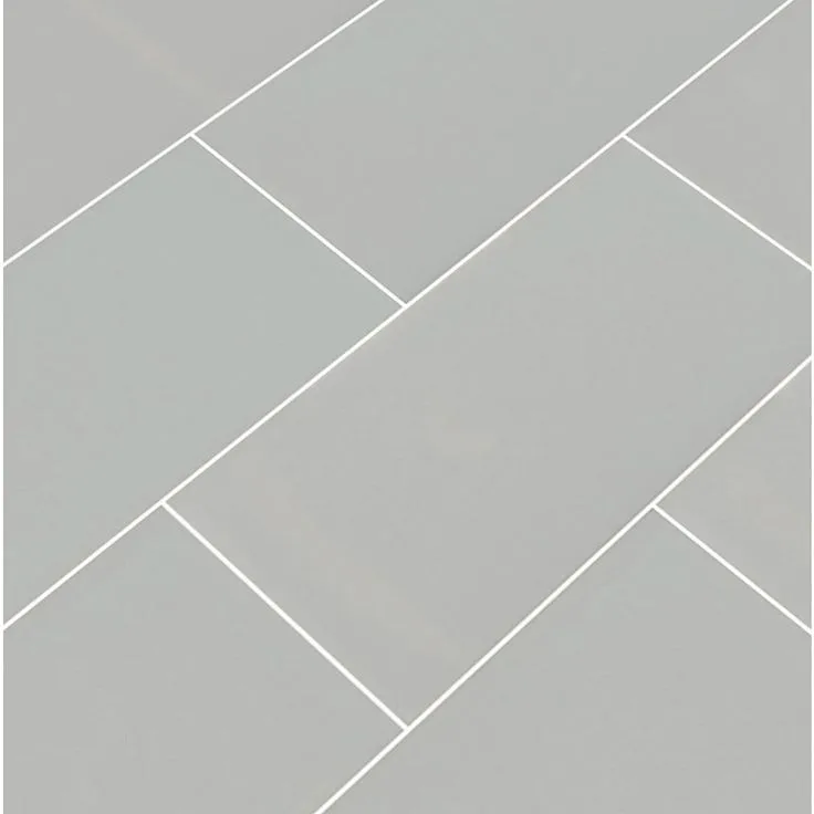 MSI Gray 3 in. x 6 in. Glossy Ceramic Gray Subway Tile (1 sq. ft. / case), photo 8 of 8