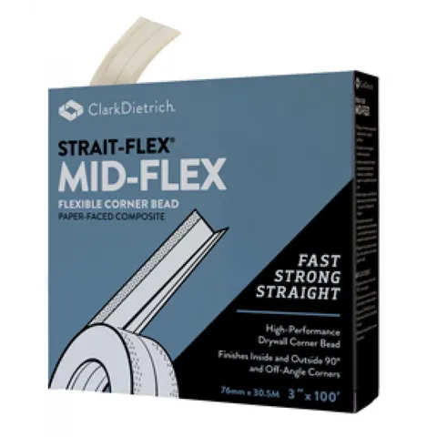 3 in × 100 ft Mid-Flex Flexible Paper Corner Bead