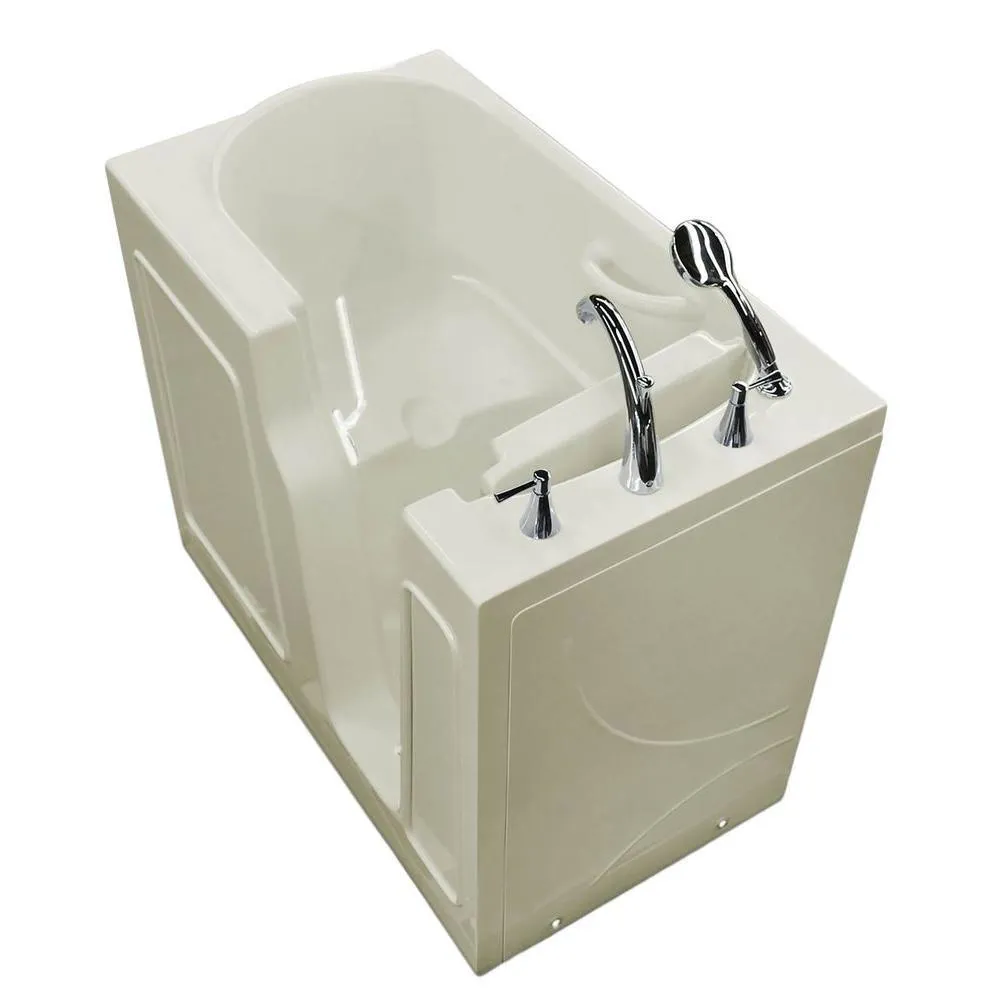 Universal Tubs Nova Heated 3.9 ft. Walk-In Non-Whirlpool Bathtub in White with Chrome Trim, photo 8 of 15