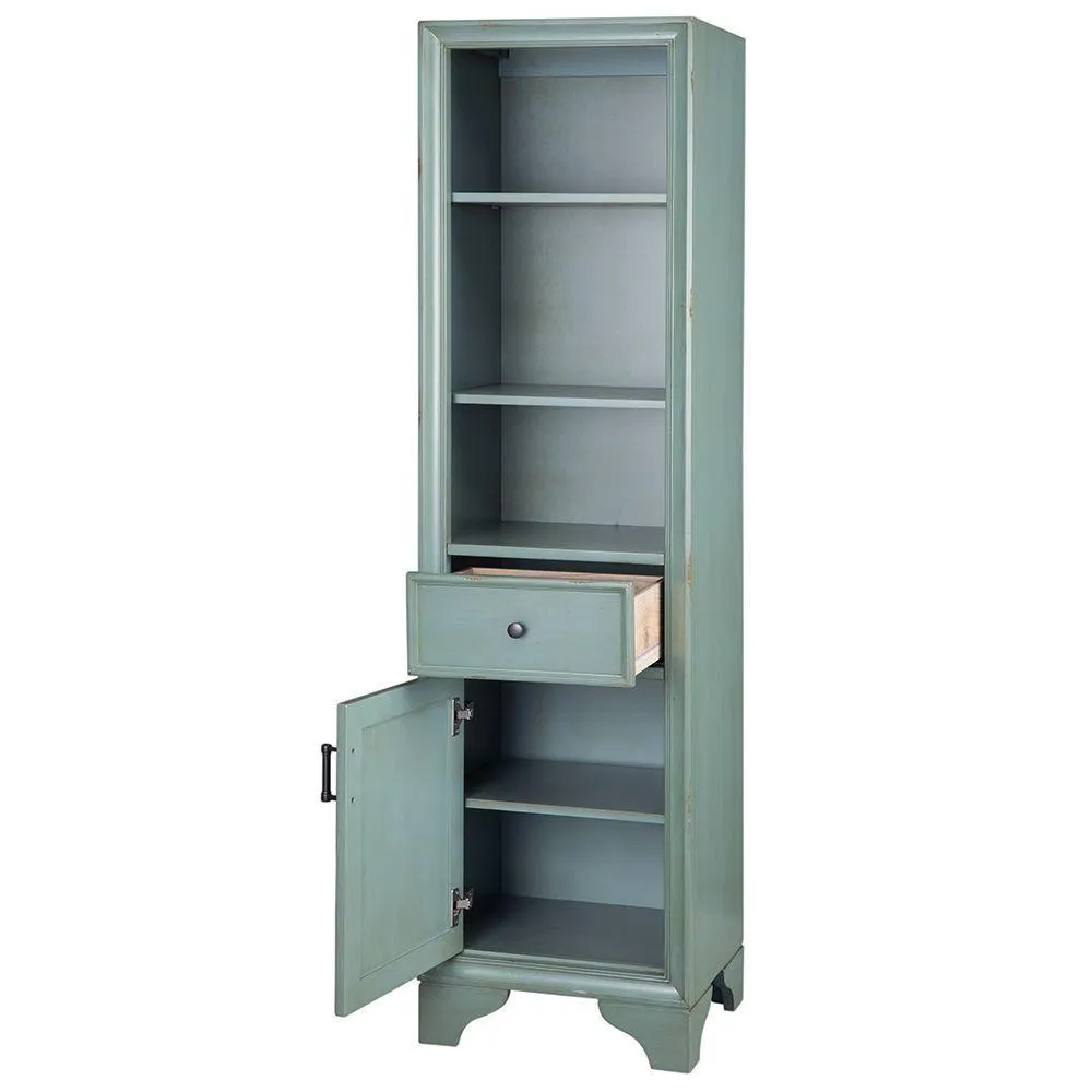 Hazelton 18 in. W x 15 in. D x 67-1/2 in. H Bathroom Linen Cabinet in Antique Green, photo 7 of 10