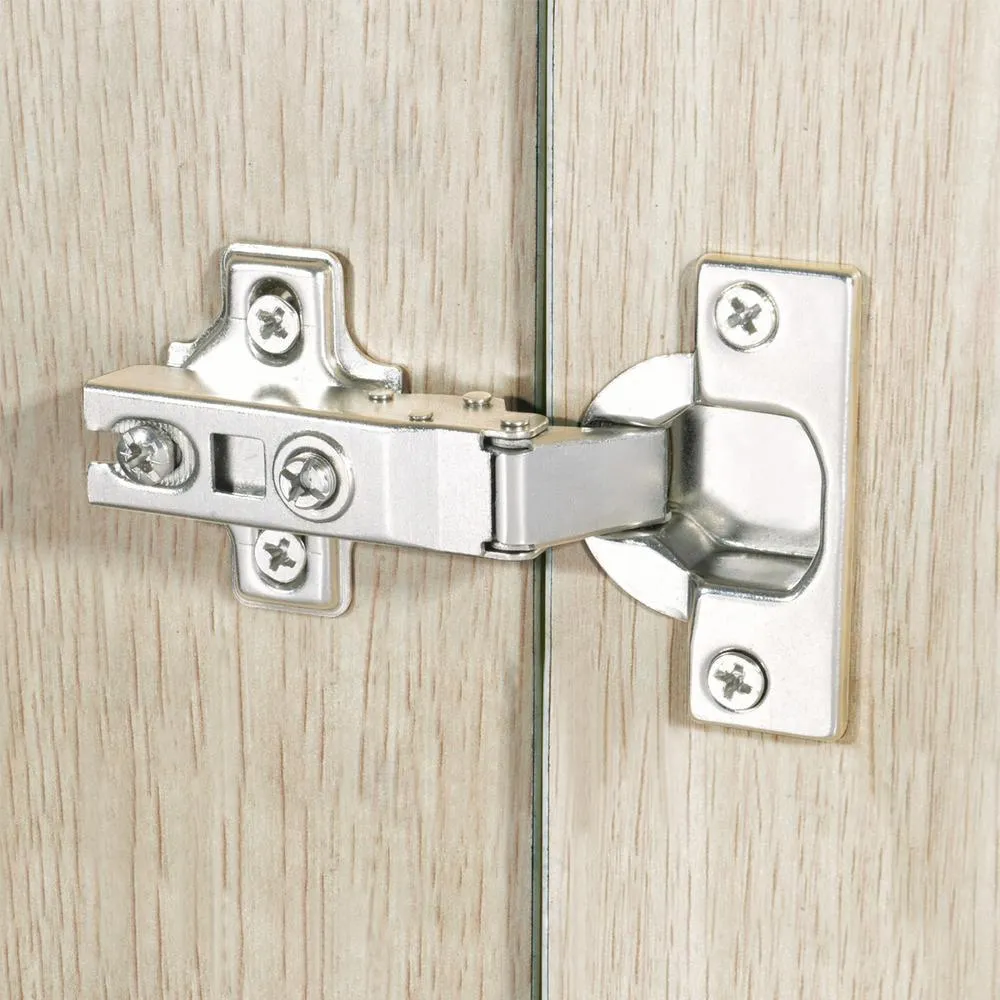110-Degree 35 mm Euro Nickel Plated Full Overlay Hinge (5-Pairs), photo 4 of 5