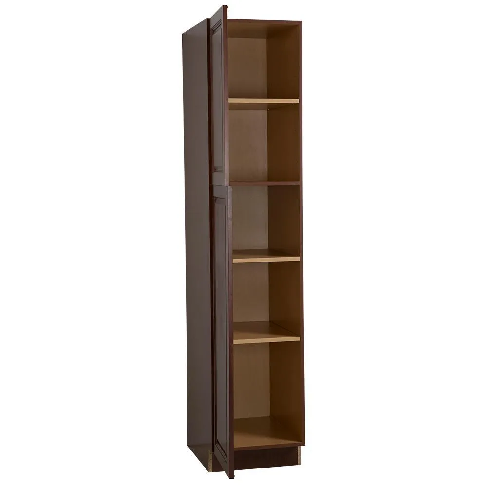 Benton Assembled 18x84x24 in. Pantry Cabinet with Adjustable Shelves in Amber, photo 5 of 15