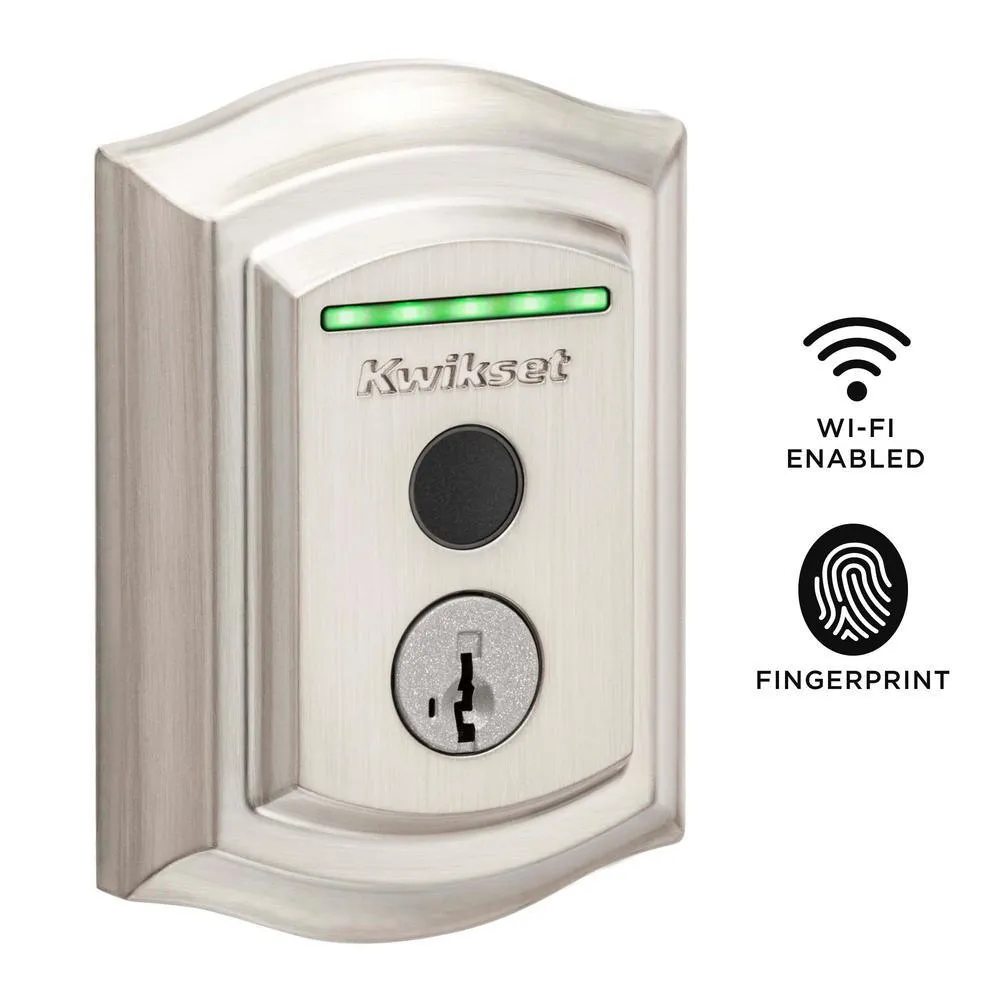 Kwikset Halo Touch Venetian Bronze Traditional Fingerprint Wi-Fi Electronic Smart Lock Deadbolt Featuring SmartKey Security, photo 3 of 3