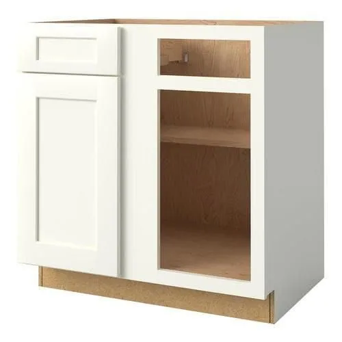 allen + roth Aveley 33-in W x 34.5-in H x 24-in D Linen Maple Blind Door and Drawer Base Semi-Custom Cabinet, photo 8 of 10
