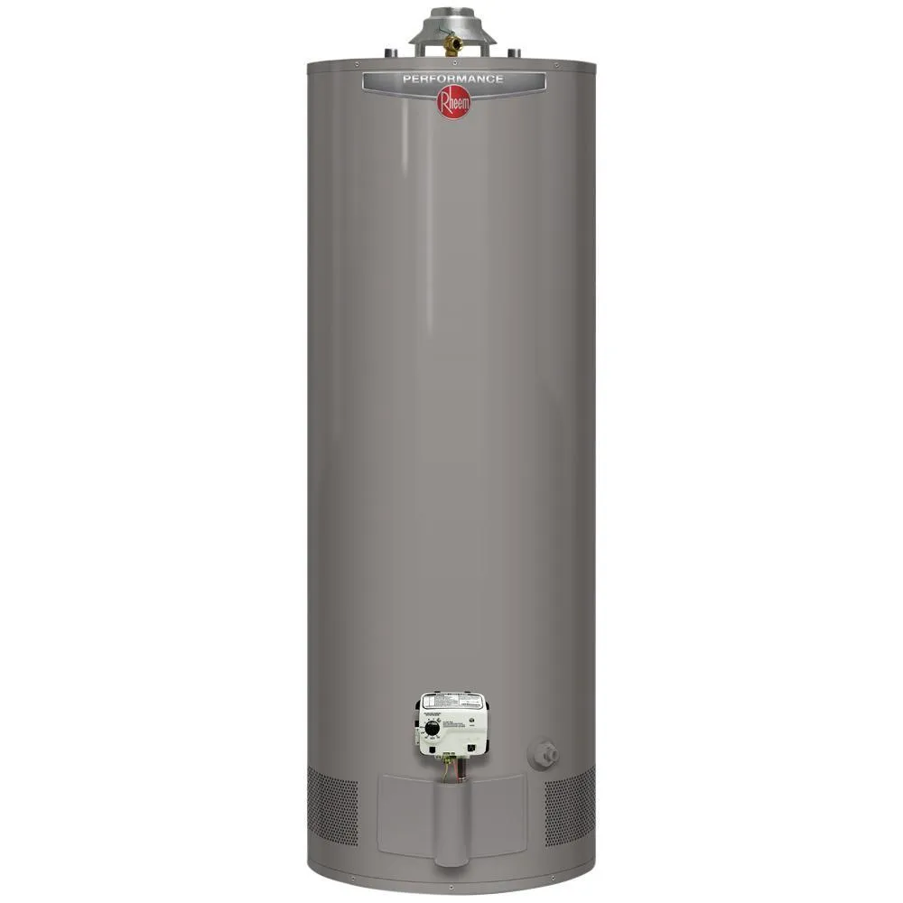 Performance 50 Gal. Tall 6-Year 38,000 BTU Natural Gas Tank Water Heater with Top T and P Valve, photo 4 of 5