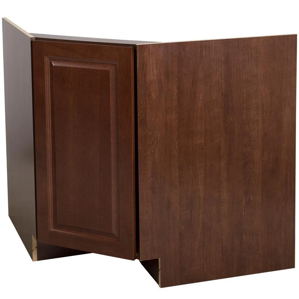 Benton Ready-to-Assemble 36 in. x 34.5 in. x 24.6 in. Corner Sink Base Cabinet in Amber, photo 7 of 10