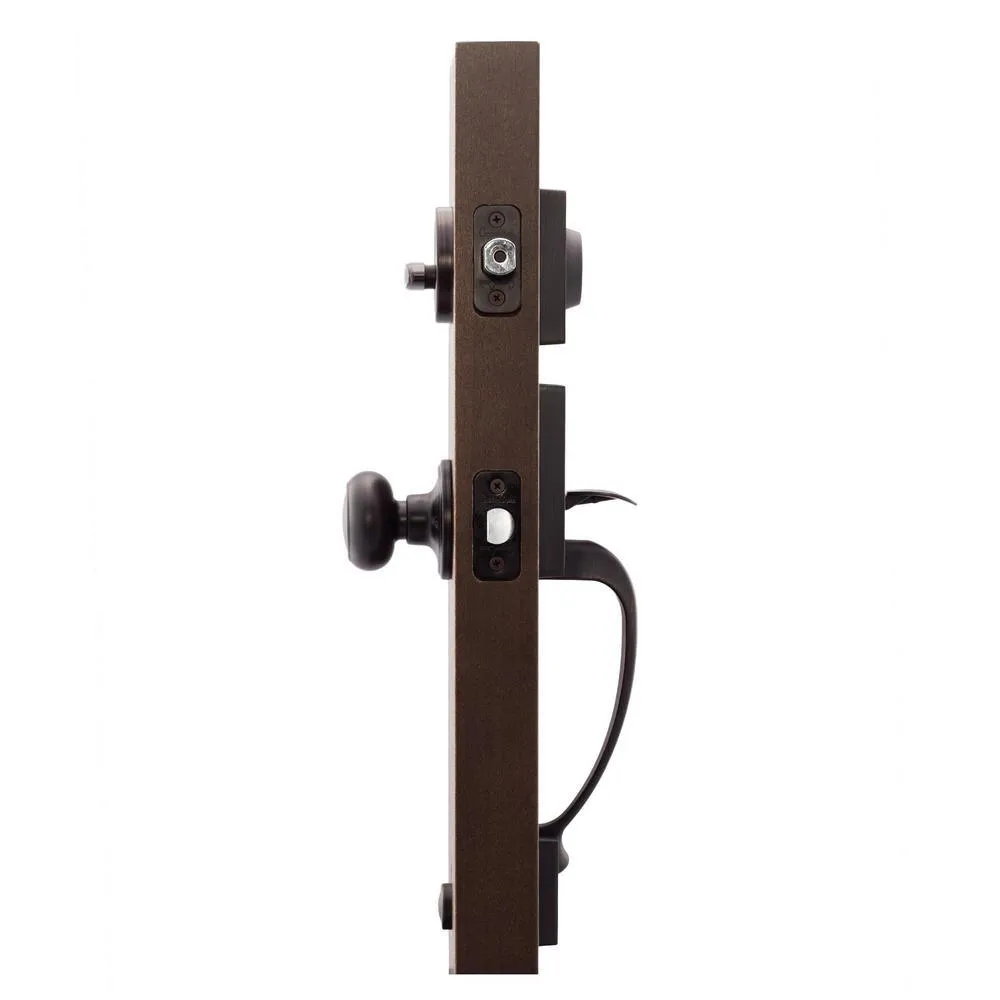 Fashion Tuscan Bronze Door Handleset and Colonial Knob Trim, photo 3 of 7