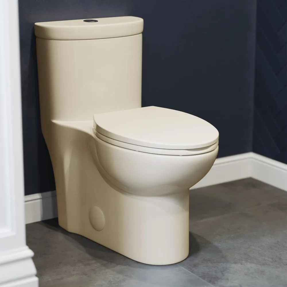 Sublime 1-Piece 0.8/1.28 GPF Dual Flush Elongated Toilet in White, photo 14 of 14