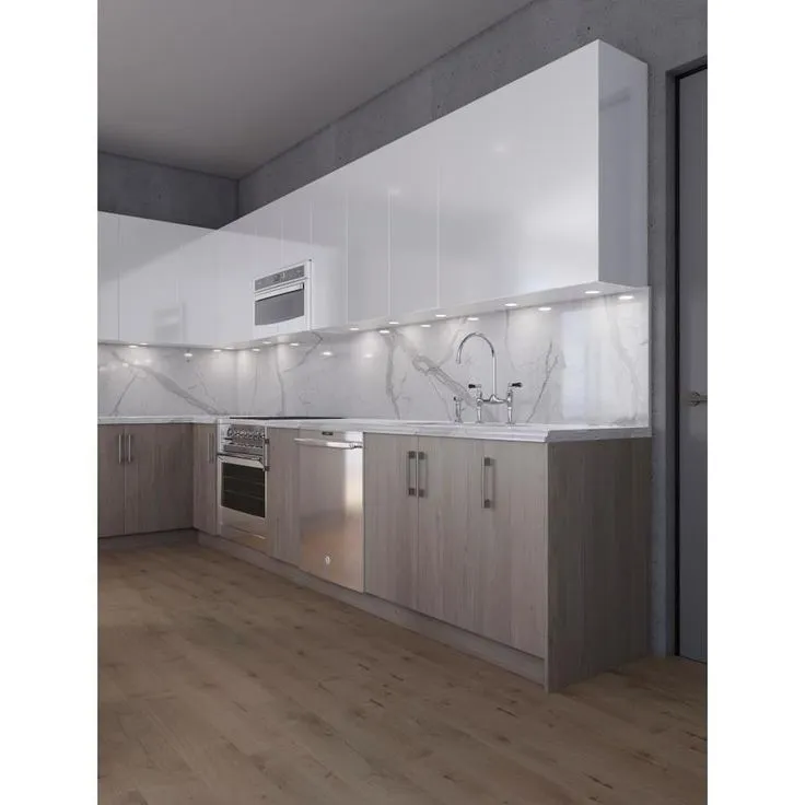 Cambridge 12-in W x 34.5-in H x 24-in D Grey Nordic Wood Engineered Wood Door Base Stock Cabinet, photo 6 of 6
