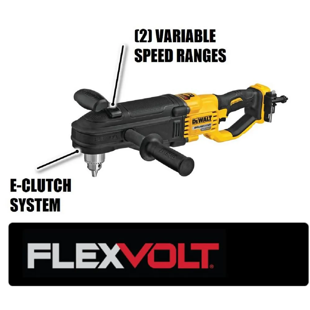 DEWALT FLEXVOLT 60-Volt MAX Lithium-Ion Cordless 1/2 in. Stud and Joist Drill (Tool-Only), photo 2 of 3