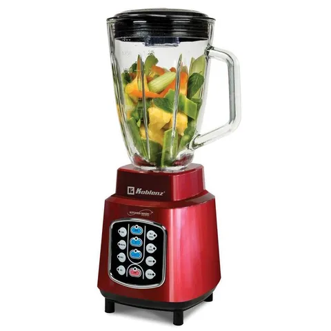 Kitchen Magic Collection 50 oz. 10-Speed Red Easy Touch Blender