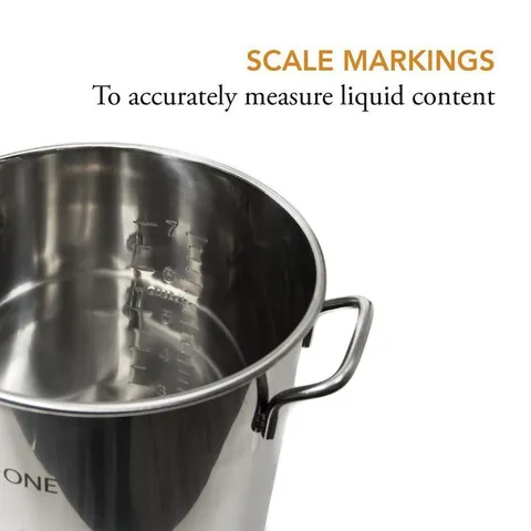 Brew Kettle 32 qt. Stainless Steel Stock Pot