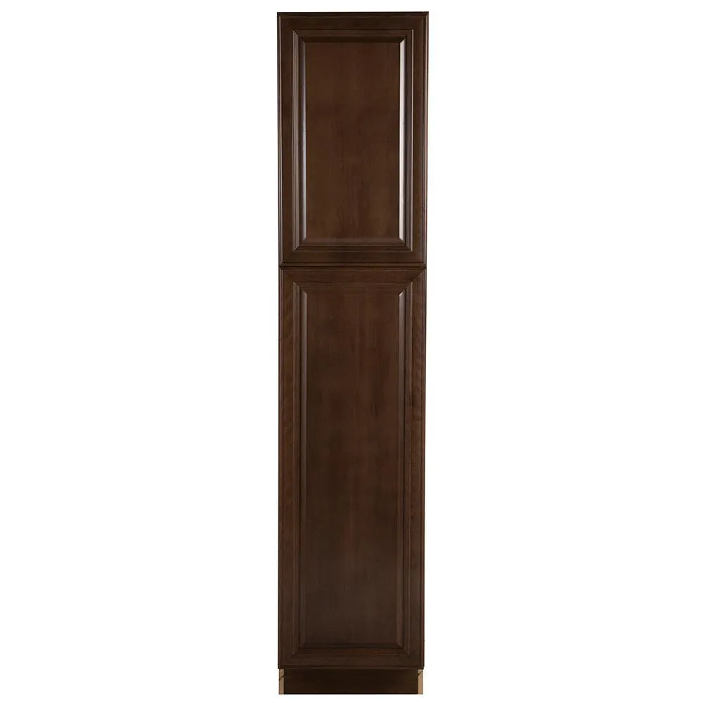 Benton Assembled 18x84x24 in. Pantry Cabinet with Adjustable Shelves in Amber, photo 14 of 15