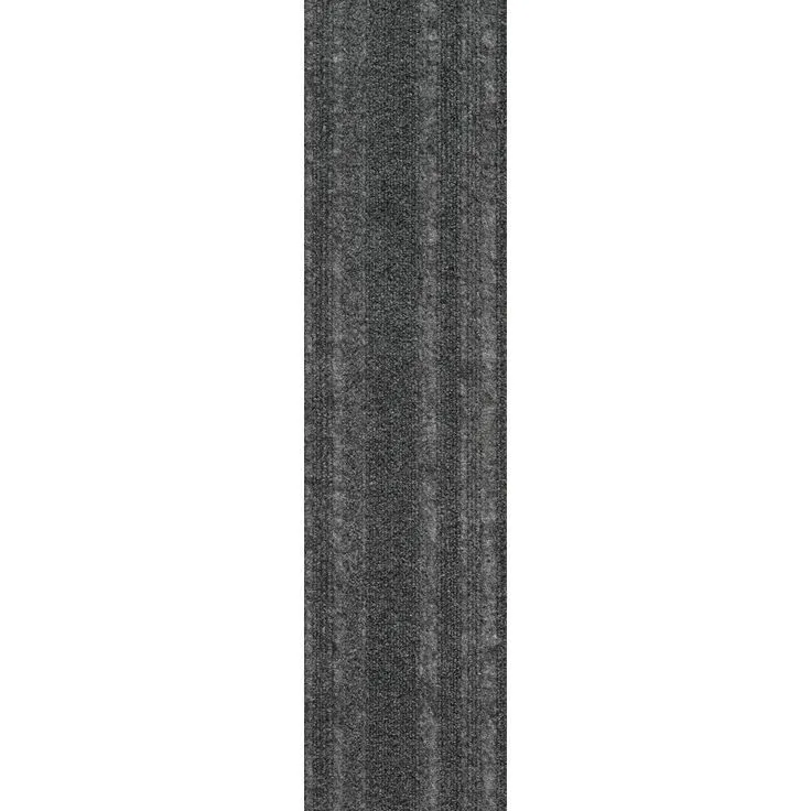 Foss Peel and Stick Sky Grey Barcode Planks 9 in. x 36 in. Commercial/Residential Carpet (16-tile / case), photo 5 of 10