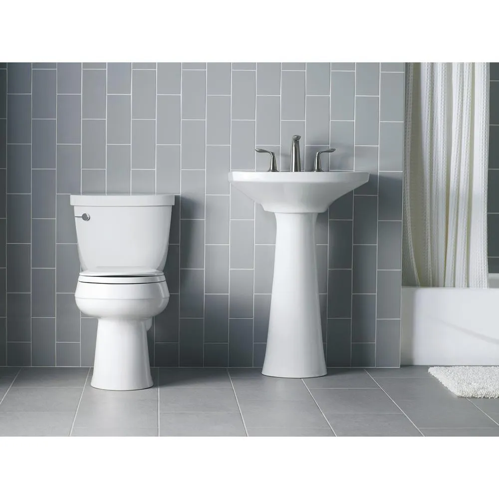 Cachet Quiet-Close Round Closed Front Toilet Seat with Grip-Tight Bumpers in White, photo 4 of 18