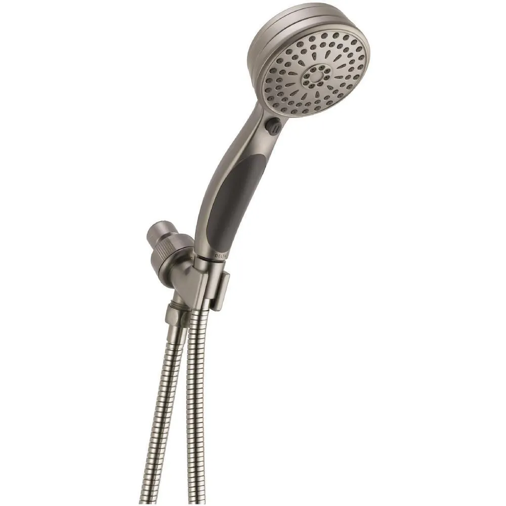 ActivTouch 9-Spray 3.6 in. Single Wall Mount Handheld Shower Head in Matte Black, photo 5 of 5