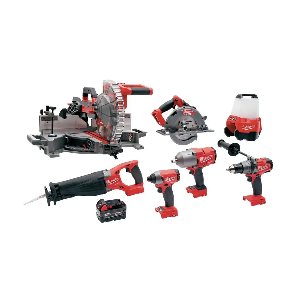M18 FUEL 18-Volt Lithium-Ion Brushless Cordless 10 in. Dual Bevel Sliding Compound Miter Saw Kit W/(1) 9.0Ah Battery, photo 4 of 13