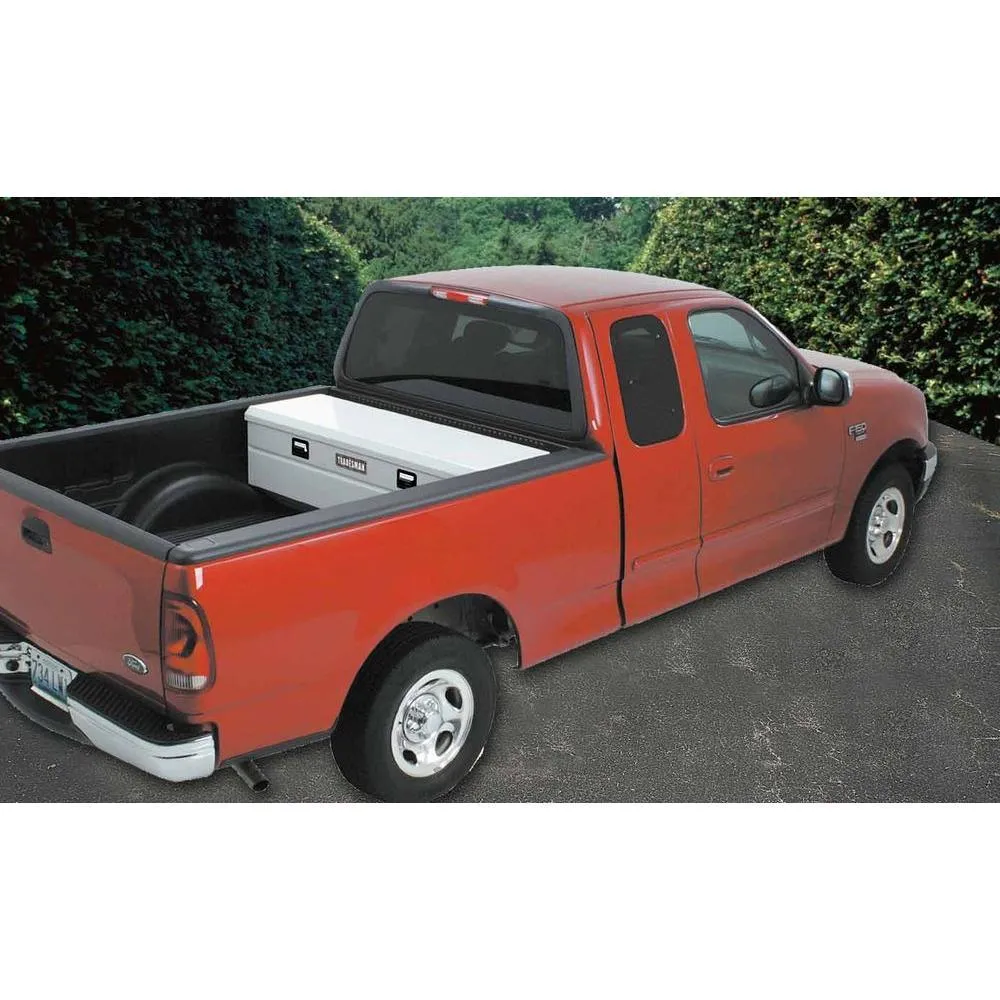 Lund 61 in White Steel Flush Mount Full Size Chest Truck Tool Box with mounting hardware and keys included, photo 3 of 3