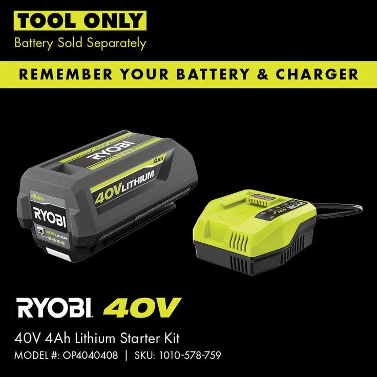 RYOBI 40-Volt Lithium-Ion Cordless Leaf Vacuum/Mulcher with 4.0 Ah Battery and Charger Included, photo 7 of 8