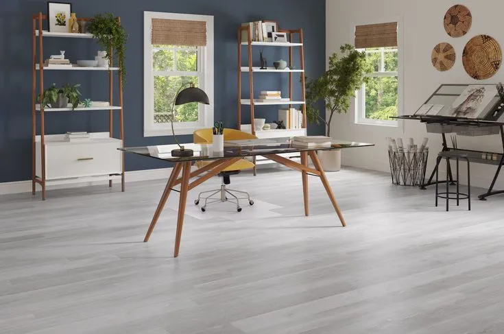 Style Selections Sterling Oak 6-mil x 6-in W x 48-in L Water Resistant Interlocking Luxury Vinyl Plank Flooring, photo 2 of 8