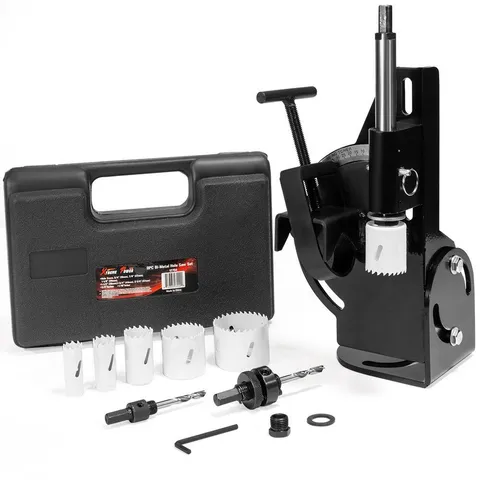 0.5 in. to 2.0 in. O.D Tube Notcher and Pipe Cutter with 60-Degree Notch and Hole Saw Kit