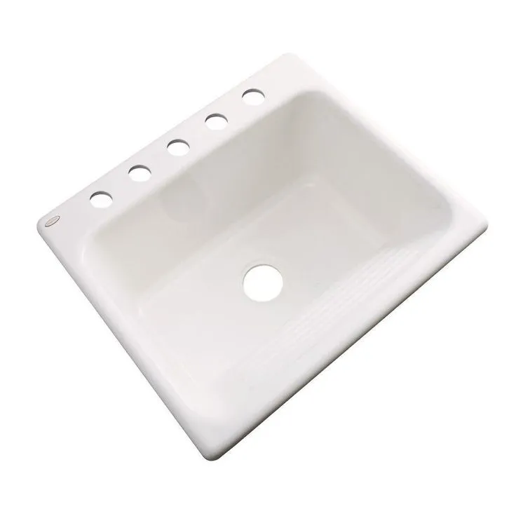 Kensington Drop-In Acrylic 25 in. 5-Hole Single Bowl Utility Sink in Black, photo 11 of 11