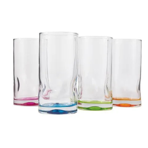Impressions Colors 16.5 oz. 4-piece Cooler Glass Set