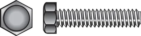 1/2 × 1-1/2 in Zinc Hex Tap Bolts (50-Pack)