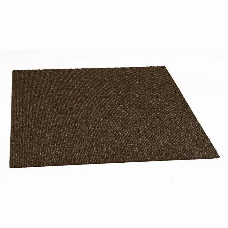 Foss Peel and Stick Design Smart Mocha Rib 18 in. x 18 in. Residential Carpet Tile (10 Tiles/Case), photo 4 of 10