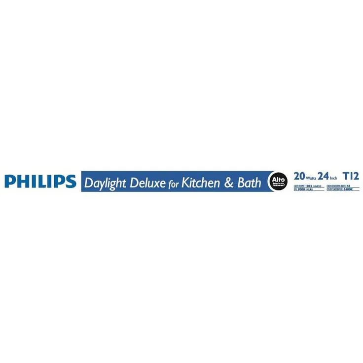 Philips 20-Watt 2 ft. Linear T12 ALTO Fluorescent Tube Light Bulb Daylight Deluxe (6500K), photo 2 of 4