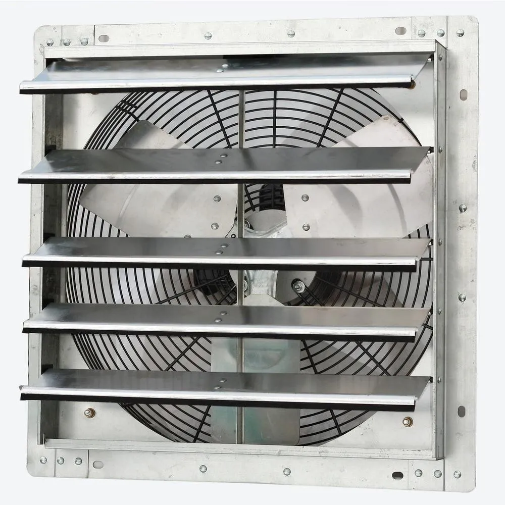 iLIVING 3368 CFM Silver Electric Powered Gable Mount Shutter Fan/Vent, photo 4 of 6