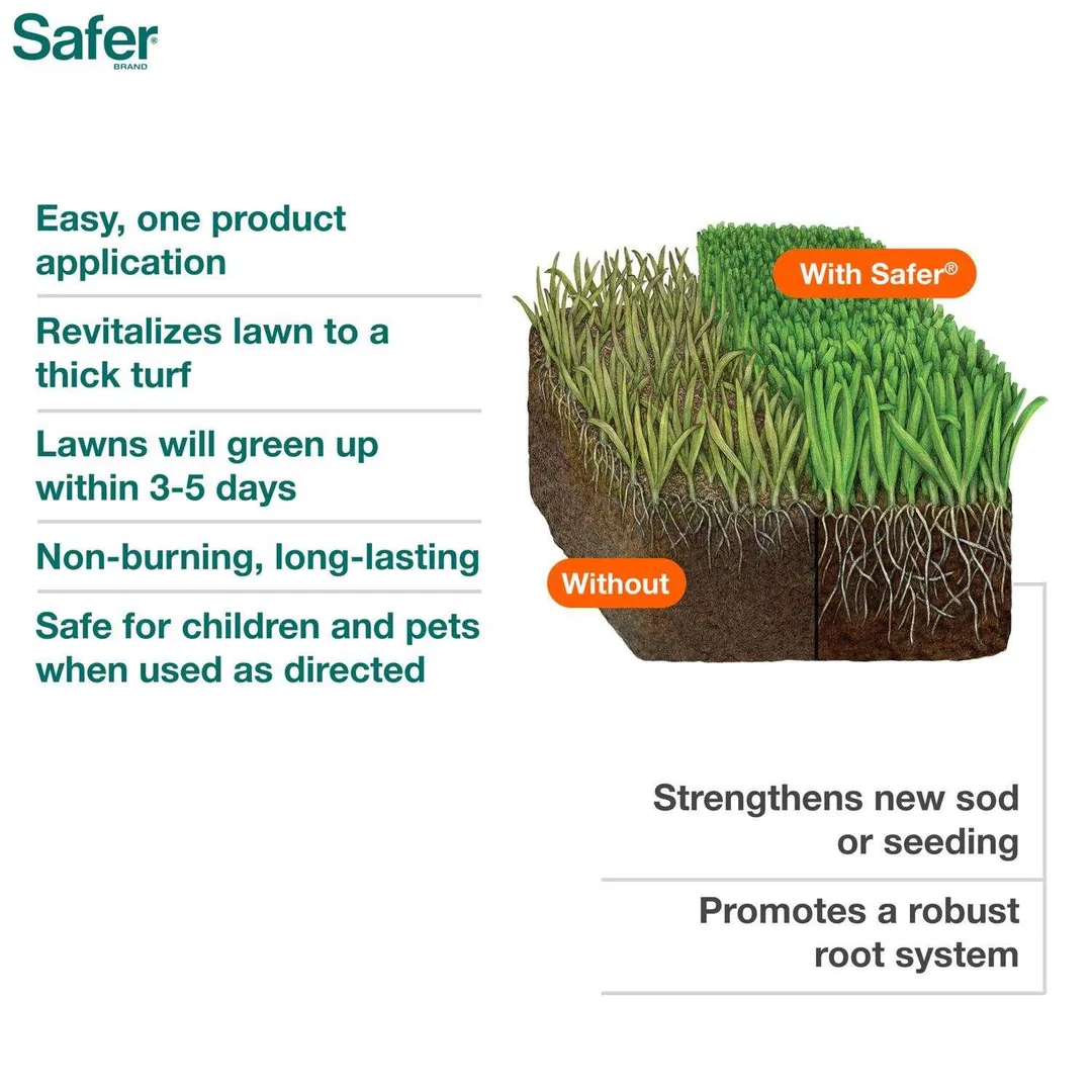 Safer Brand Lawn Restore All-Purpose Lawn Fertilizer For All Grasses 5000 sq ft, photo 3 of 3