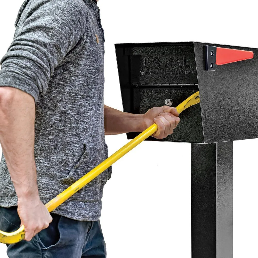 Mail Boss Mail Manager Locking Post-Mount Mailbox with High Security Reinforced Patented Locking System, Black, photo 2 of 13