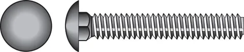 1/2 × 8 in Galvanized Carriage Bolts (25-Pack)