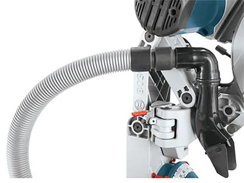 Bosch 15 Amp 12 in. Corded Dual-Bevel Sliding Glide Miter Saw with 60 Tooth Saw Blade and Bonus 32-1/2 in. Portable Stand, photo 2 of 7