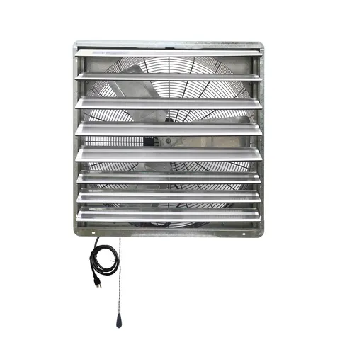 5088 CFM Silver Electric Powered Gable Mount Shutter Fan/Vent