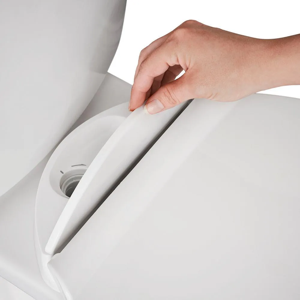 VorMax Plus Tall Height 2-Piece 1.28 GPF Single Flush Elongated Toilet in White with Slow Close Seat, photo 8 of 11