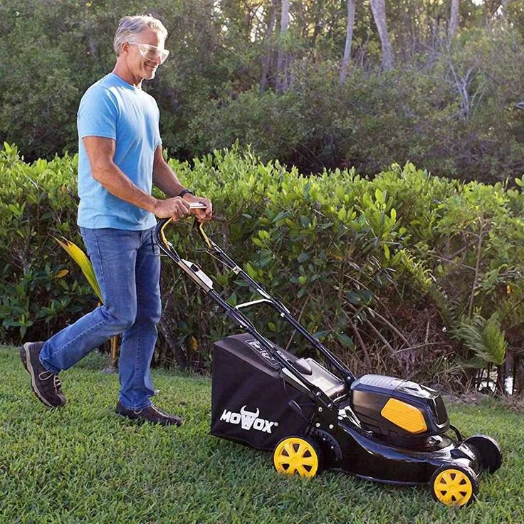 MOWOX 20 in. 82-Volt Self-Propelled Cordless Walk Behind Mower with 5.0 Ah Battery and Charger, photo 3 of 7