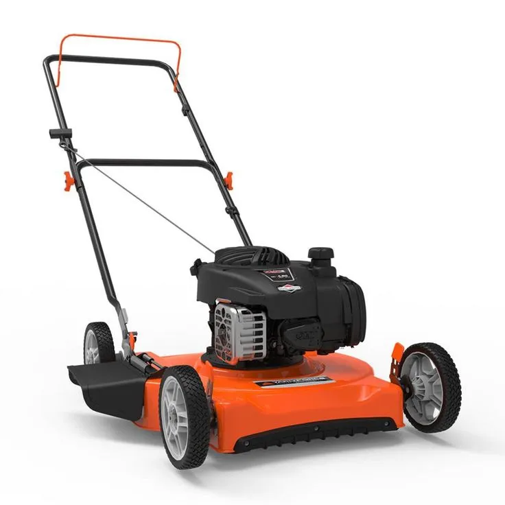 YARD FORCE 20 in. 125 cc 450e Series Briggs and Stratton Gas Walk Behind Push Mower with Side-Discharge Cutting System, photo 4 of 6