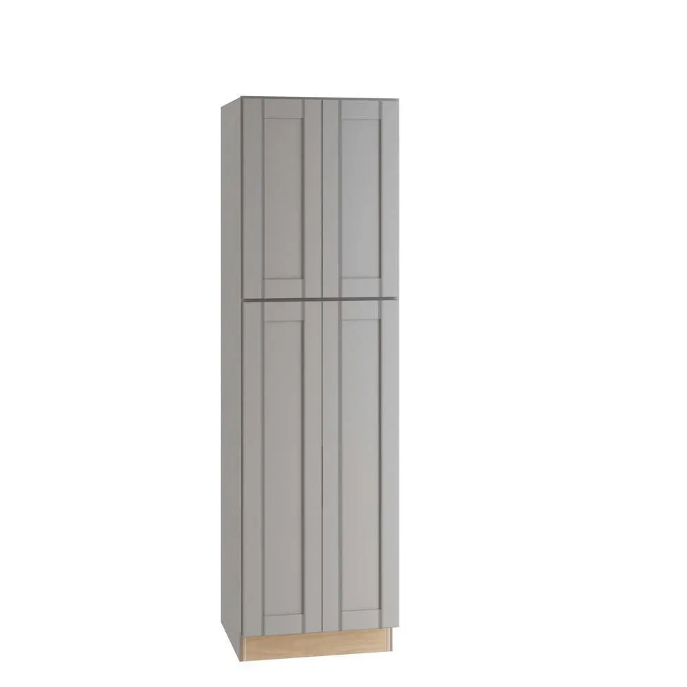 Vesper White Shaker Assembled Plywood 18 in. x 84 in. x 24 in. Utility Pantry Kitchen Cabinet with Soft Close, photo 8 of 8