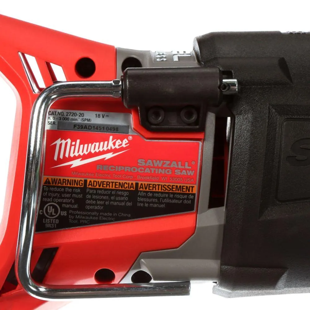 M18 FUEL 18-Volt Lithium-Ion Brushless Cordless SAWZALL Reciprocating Saw Kit W/(2) 5.0Ah Batteries, Charger & Hard Case, photo 6 of 17