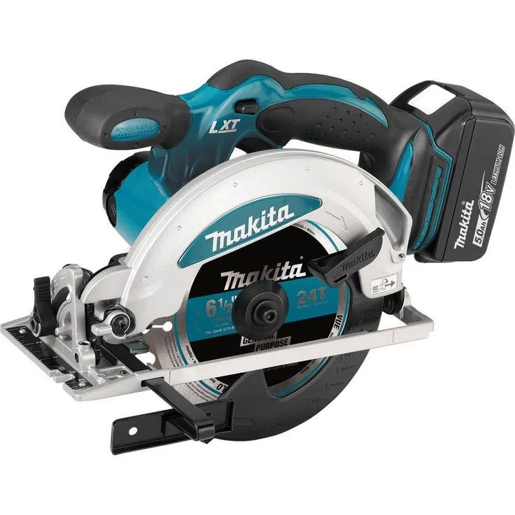 Makita 18-Volt 5.0 Ah LXT Lithium-Ion Cordless 6-1/2 in. Circular Saw Kit, photo 2 of 9